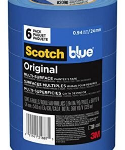 ScotchBlue Original Multi-Surface Painter's Tape, 0.94" x 60 Yd, Pack of 6 Rolls